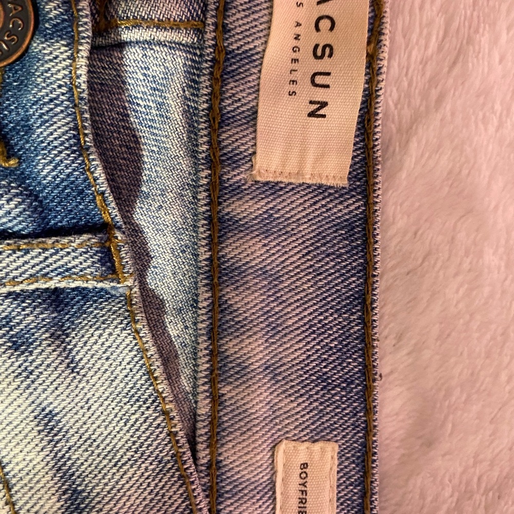 PACSUN ripped boyfriend capri jeans